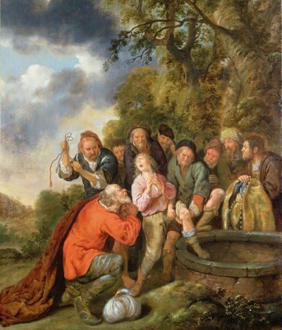 Joseph Being Cast into the Well by His Brothers by Jan Miense Molenaer